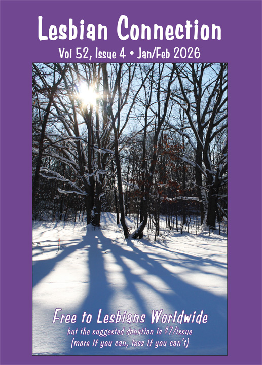 LC Cover Jan/Feb 2026 Photograph of sunshine streaming through the trees on a winter's day w/ snow on ground